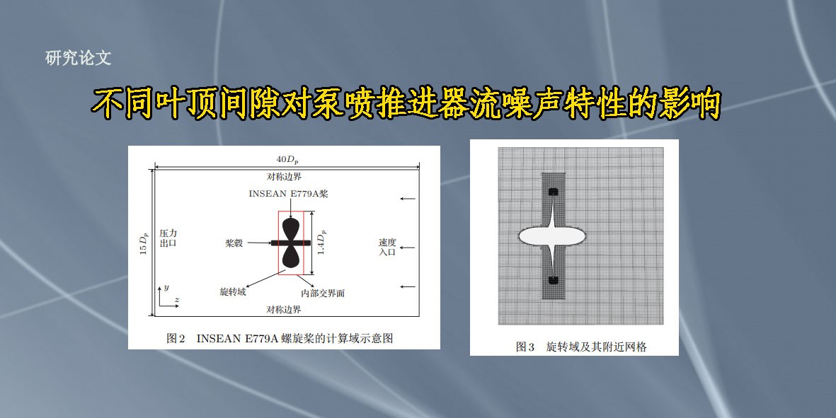 不同叶顶间隙对泵喷推进器流噪声特性的影响